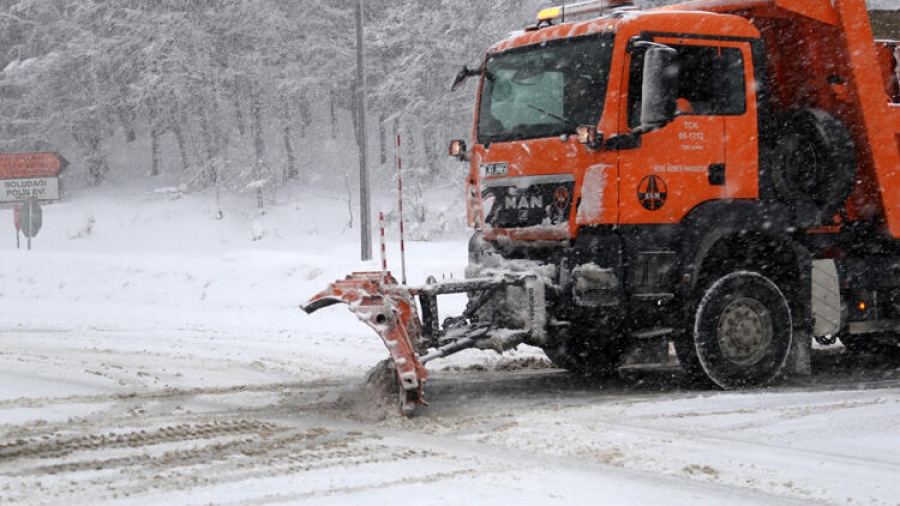 Bolu Dağı’nda yoğun kar yağışı
