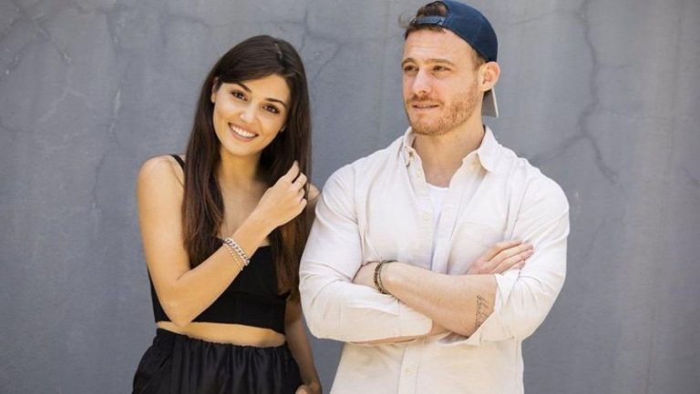 Sen Çal Kapımı setinde Hande Erçel ve Kerem Bürsin şakalaşırken, herkes onları kavgalı sanıyordu!