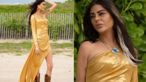 Sosyetik güzel eriyor