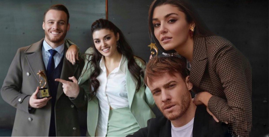 Hande Erçel ile Kerem Bürsin ödüle layık görüldü