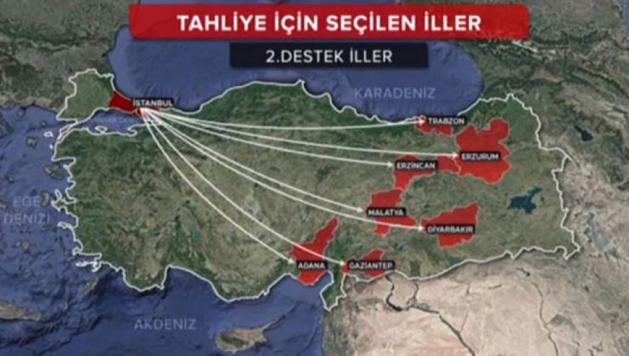 İstanbul Doğu Anadolu’ya Tahliye Edilecek