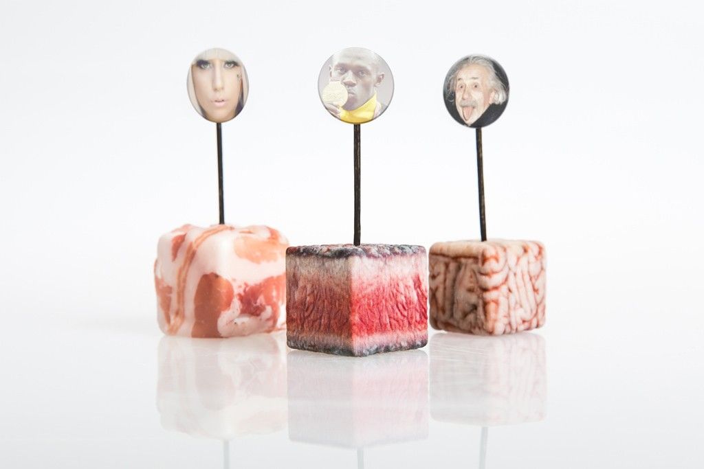 Celebrity Cubes | Meat restaurant, Food print, Meat dishes