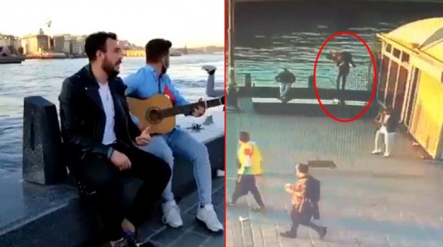 inşaat işçisini denize attı ölümünü izledi