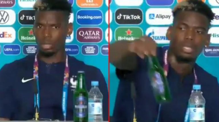 Bu Kez Pogba şişelerle uğraştı