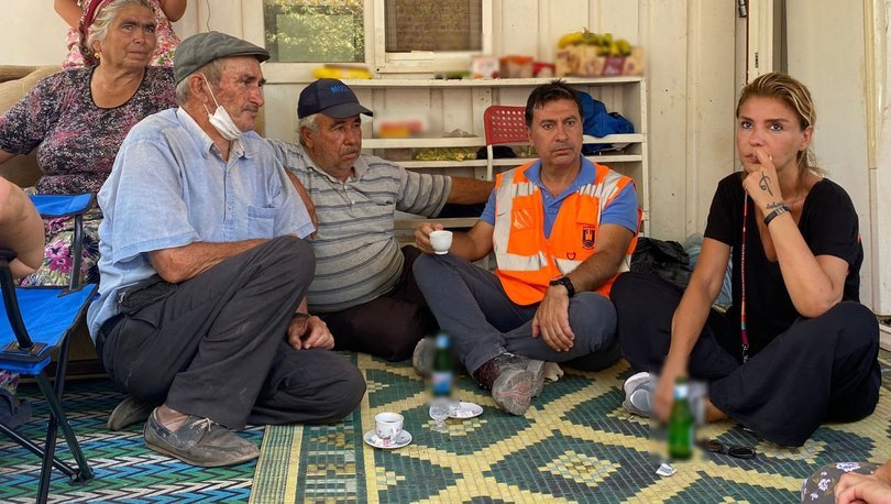 GÜLBEN ERGEN’DEN YANGIN BÖLGESİNE ZİYARET