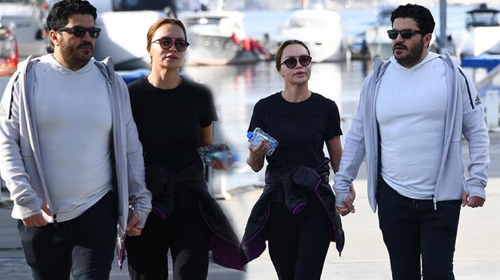 Ebru Şallı-Uğur Akkuş Çifti El Ele Yürüyüşte