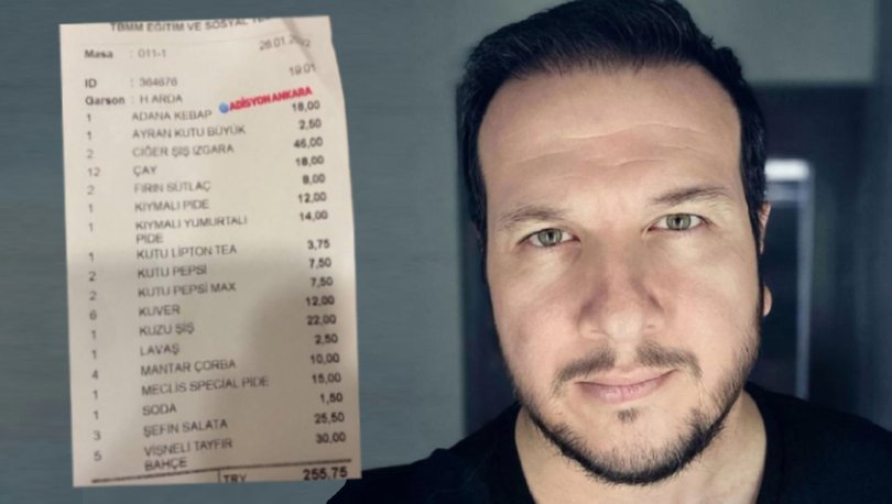 Şahan Gökbakar Meclis Lokantasına Ait Adisyonu Paylaştı: Bu Gerçek Mi?