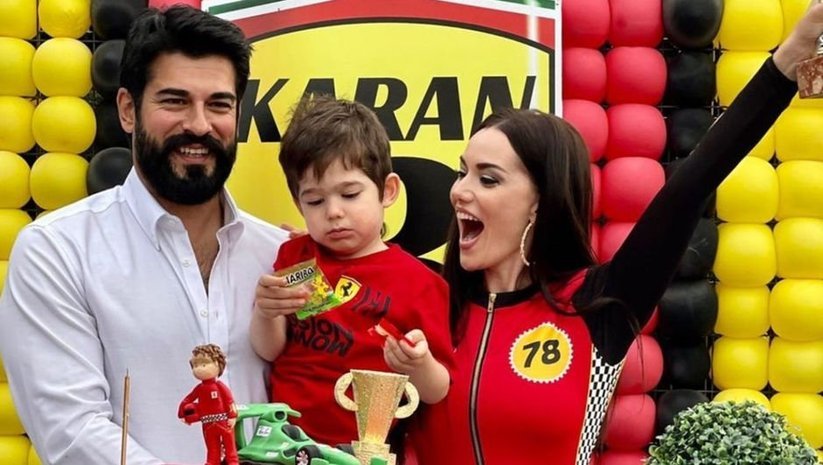 Fahriye Evcen ile Burak Özçivit’in oğlu Karan 3 yaşında!