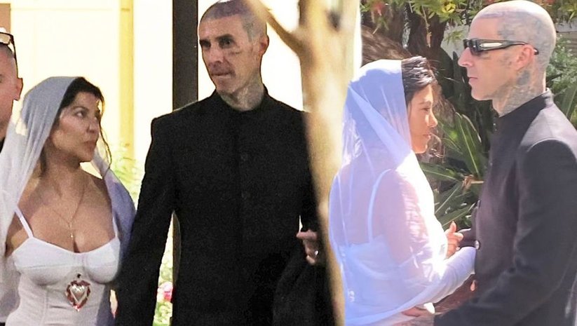 Kourtney Kardashian ve Travis Barker Evlendi!
